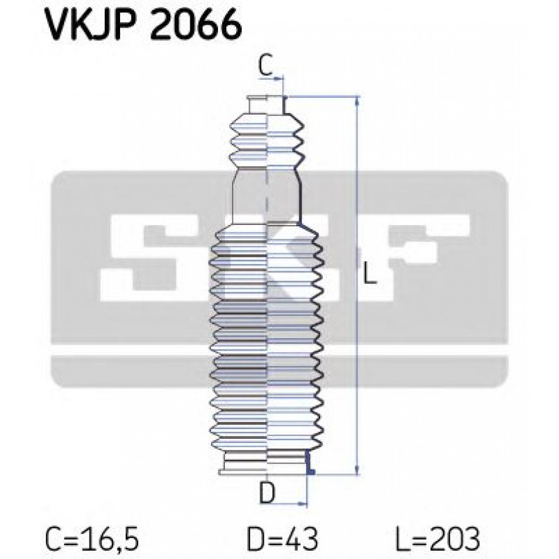 VKJP 2066 SKF - Пильовик привідного валу